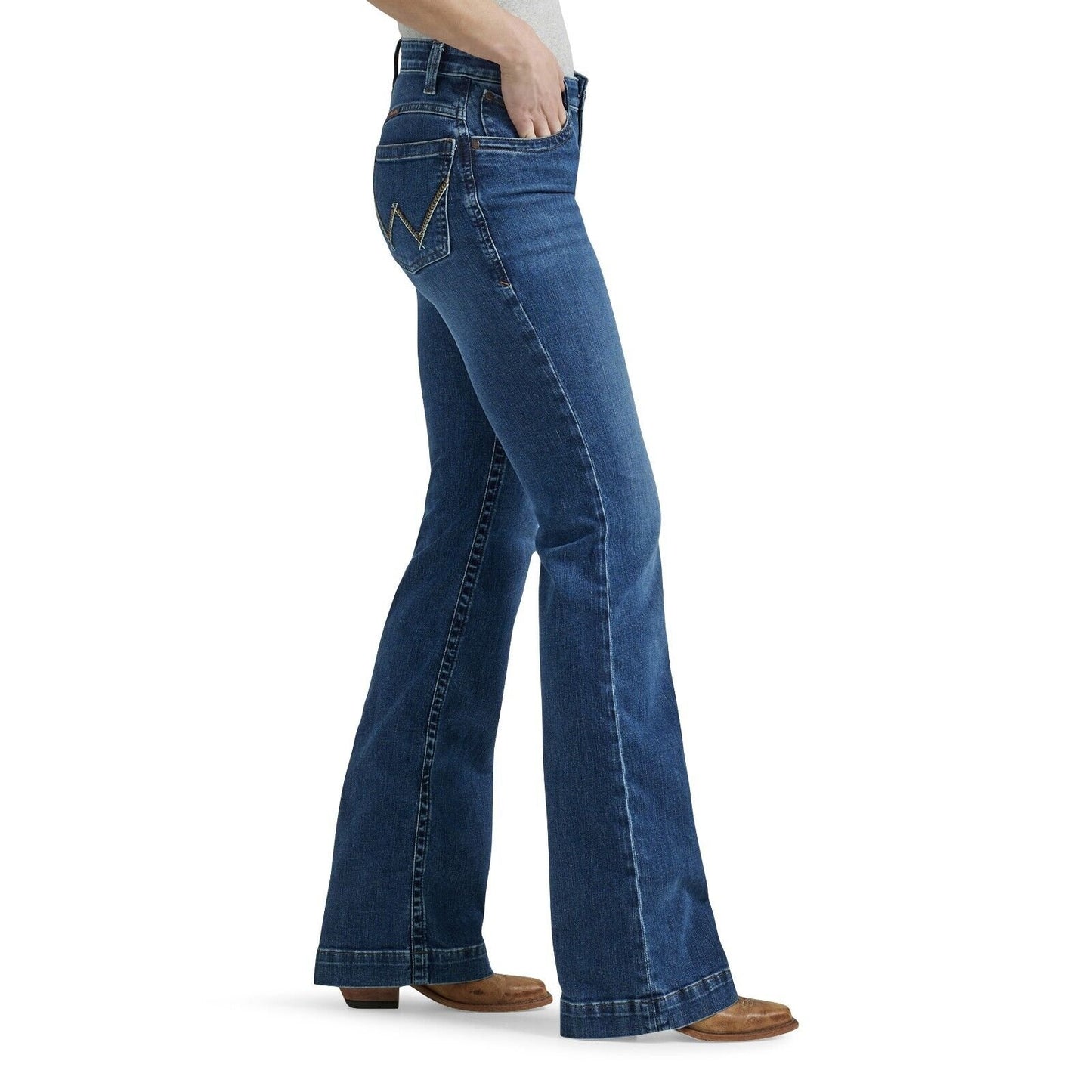 Wrangler Ladies Ultimate Riding Jean Willow Mid-Rise Trouser Parker 112344945