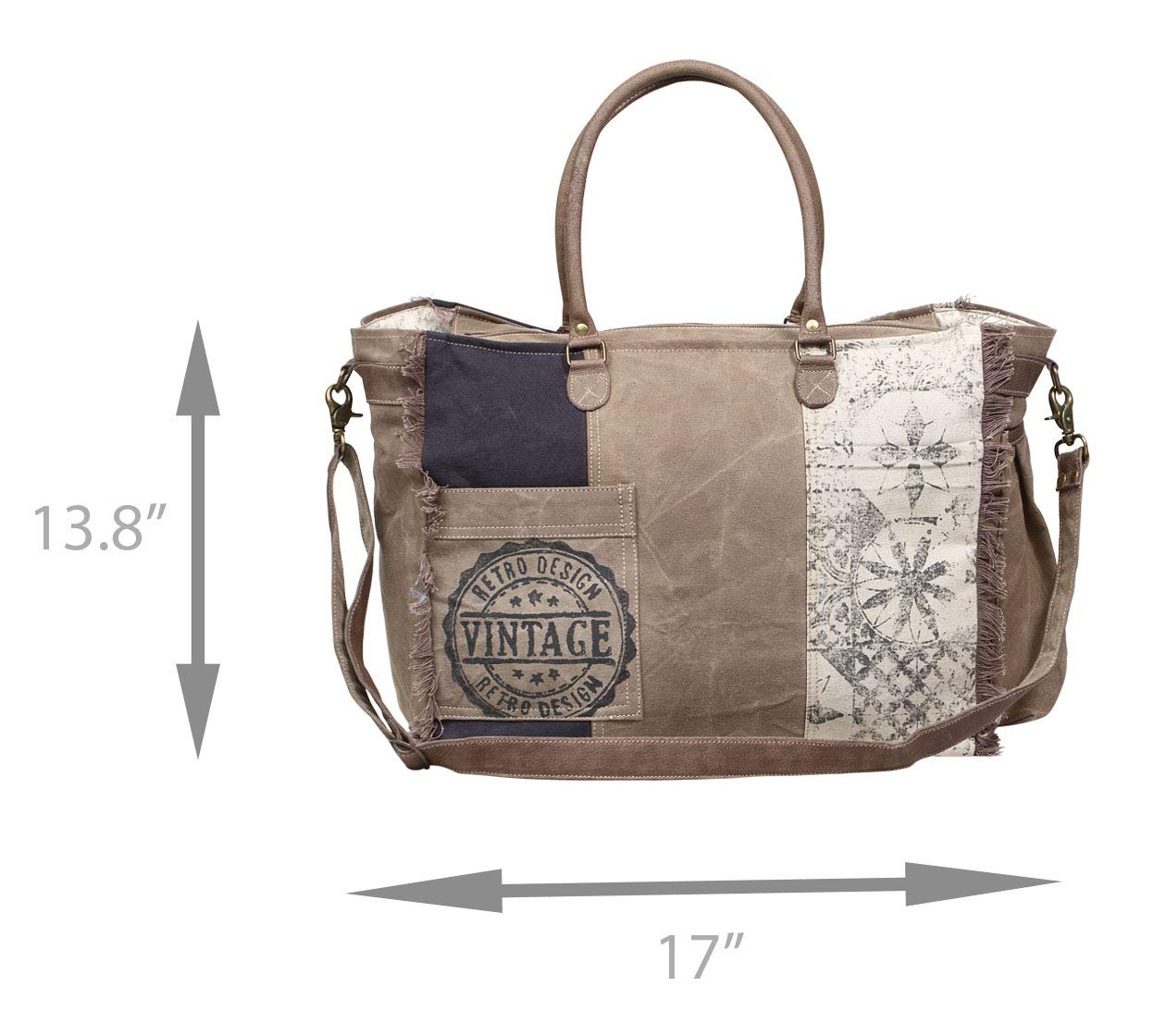 Myra Bag Retro Print Weekender Bag