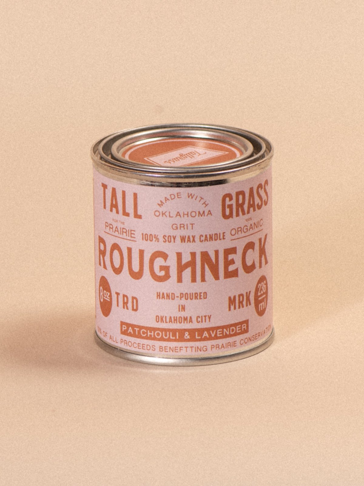 Roughneck: Patchouli + Lavender Soy Wax Candle