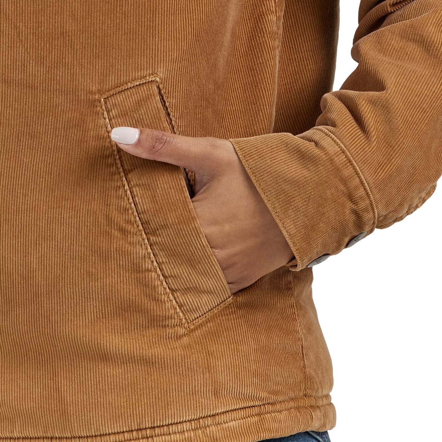 Wrangler Women's Tan Retro Sherpa Lined Jacket